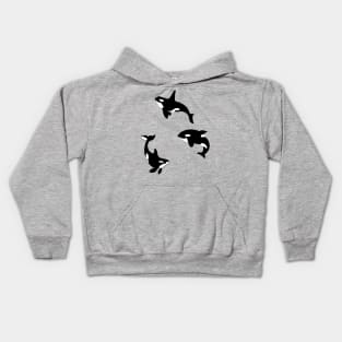 Three Orca Killer Whales Funny Kids Hoodie